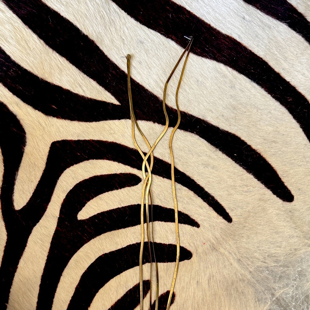 Gold Long Earrings